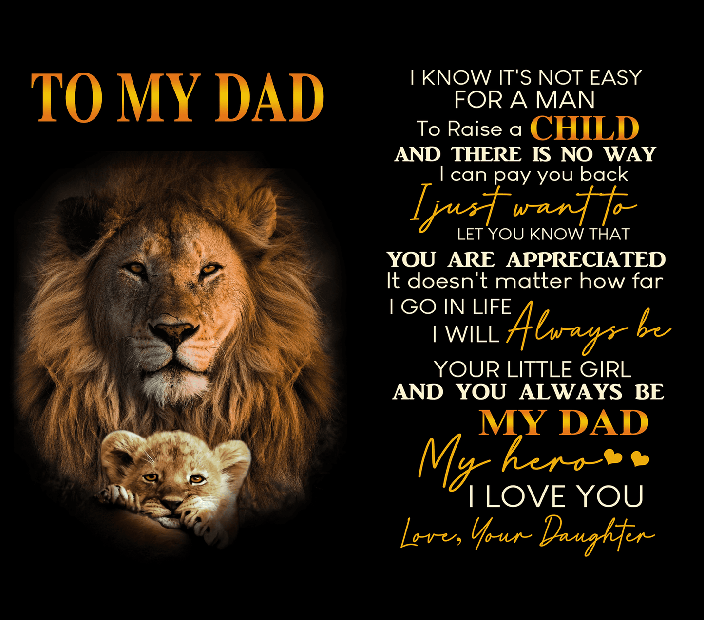 Fathers Day Daughters Cup