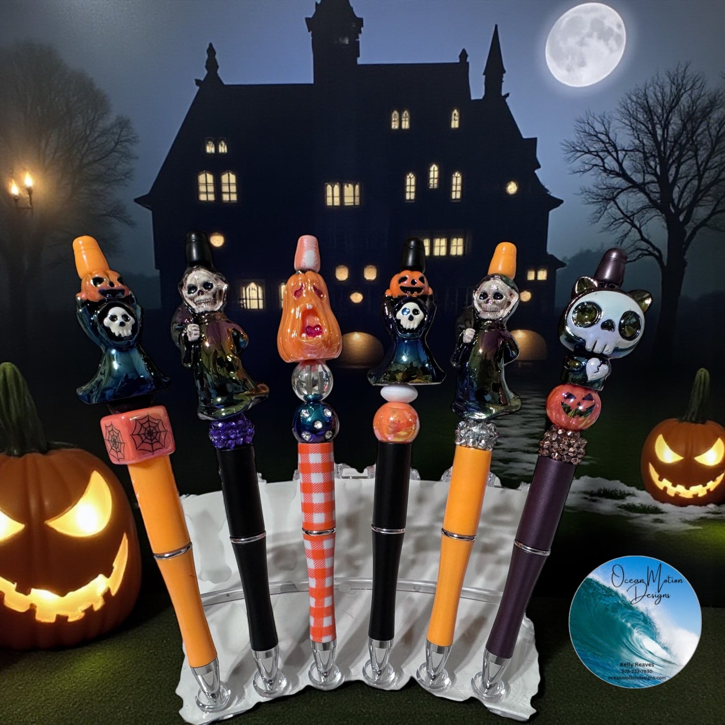 Halloween Beaded Ink Pens