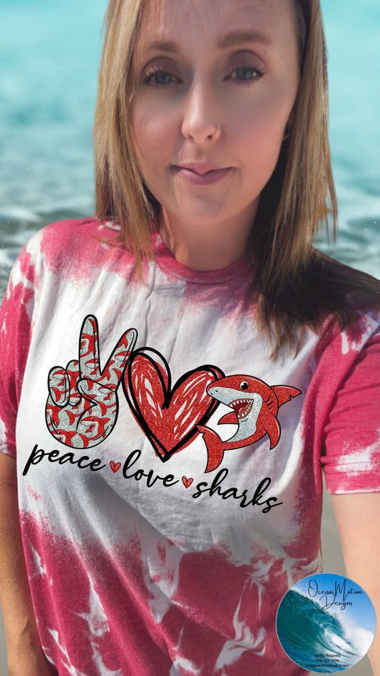 Peace-Love-Red Shark