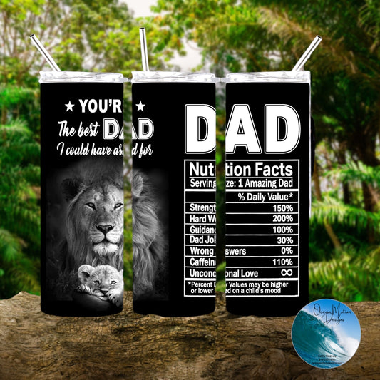 Fathers Day Best Dad Lion Cup