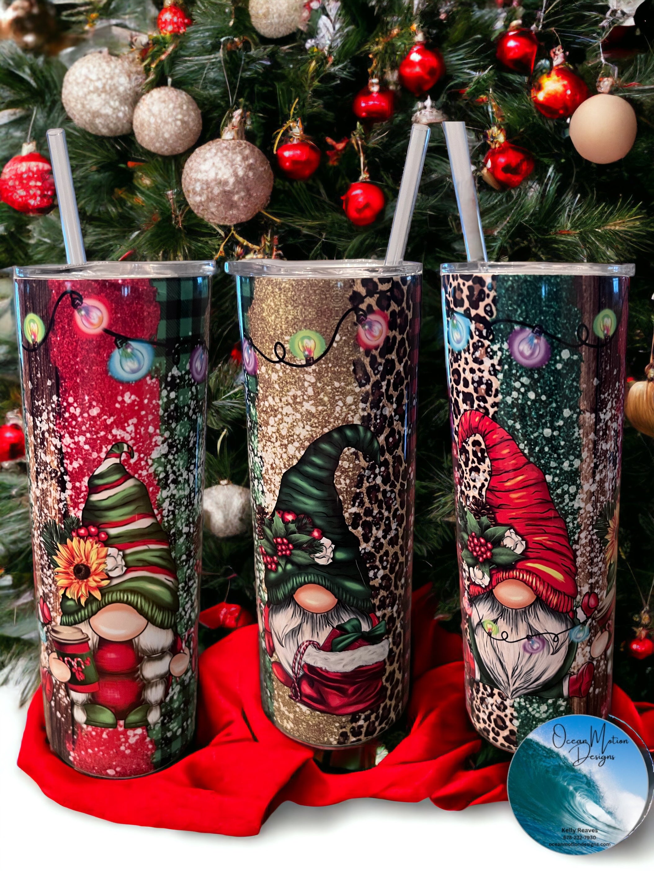 Christmas Gnomes Tumbler with Straw - Gnome Tumbler - Christ - Inspire  Uplift