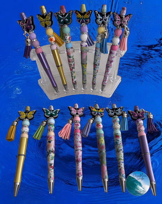 Butterfly Beaded Ink Pens