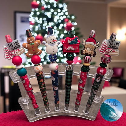 Christmas Beaded Ink Pens