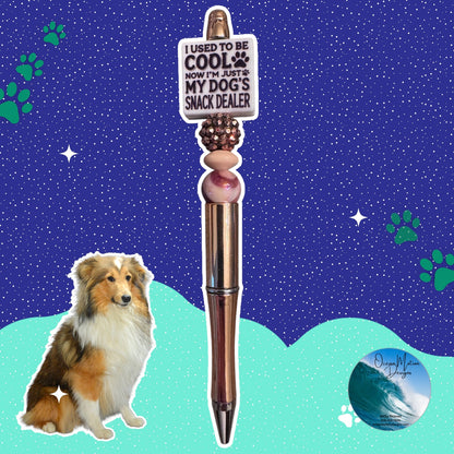 Dog Beaded Ink Pens