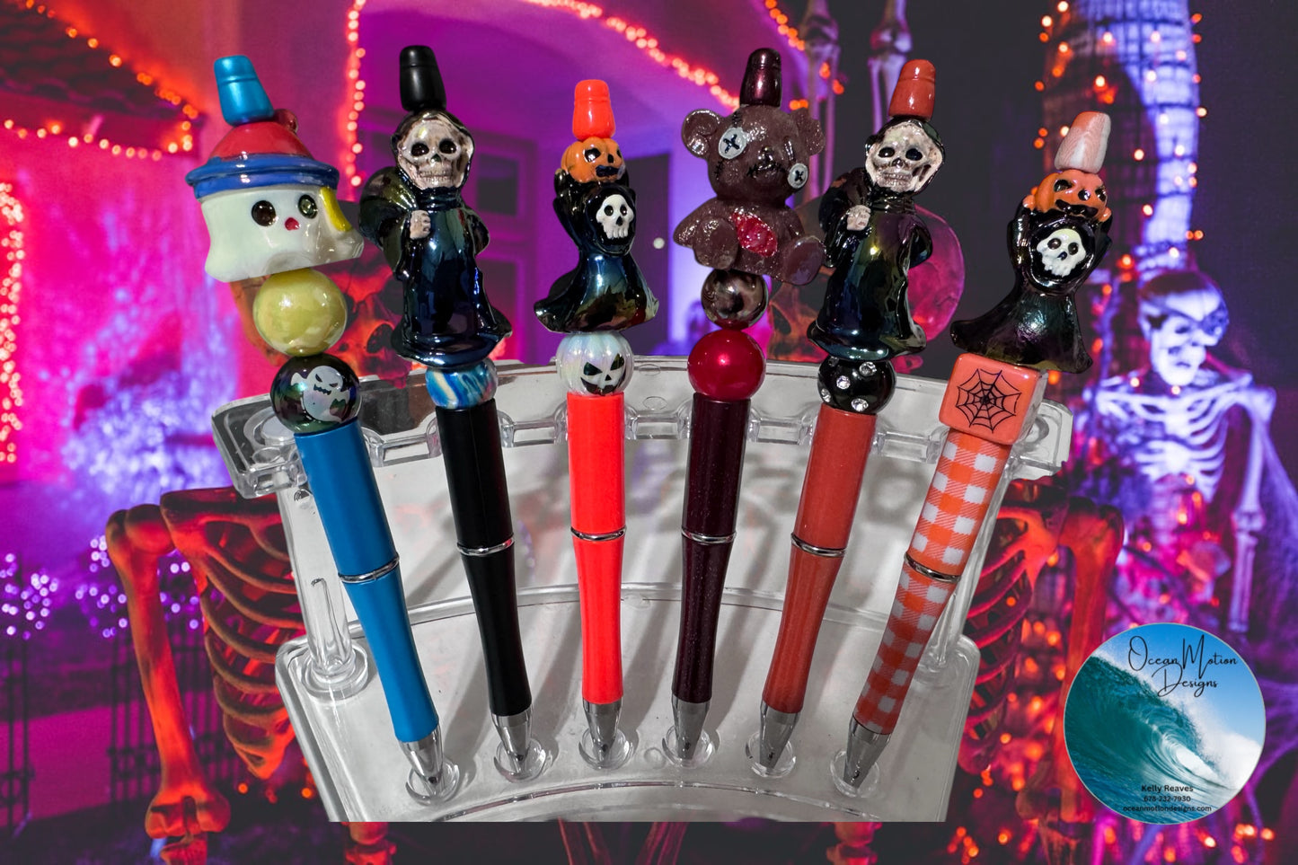 Halloween Beaded Ink Pens