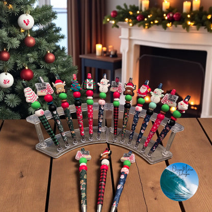Christmas Beaded Ink Pens