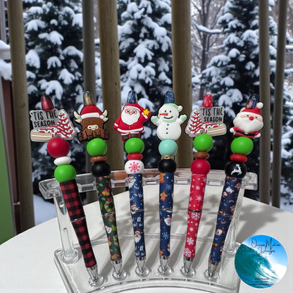 Christmas Beaded Ink Pens