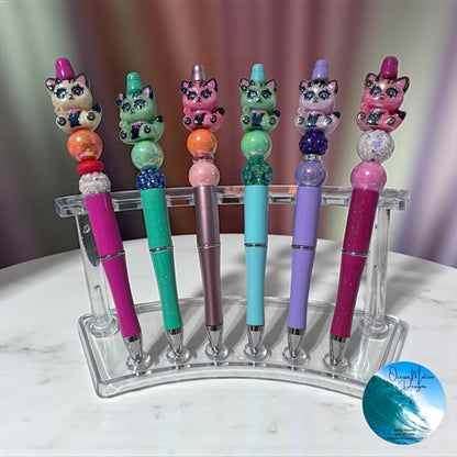 Cat Beaded Ink Pens