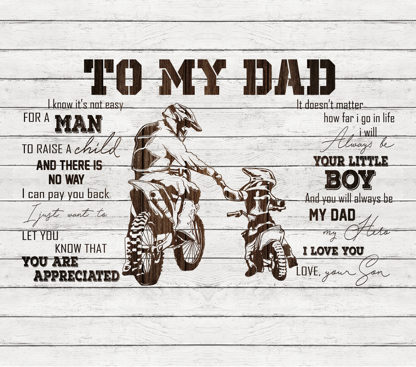 Fathers Day Dirt Bike Cup