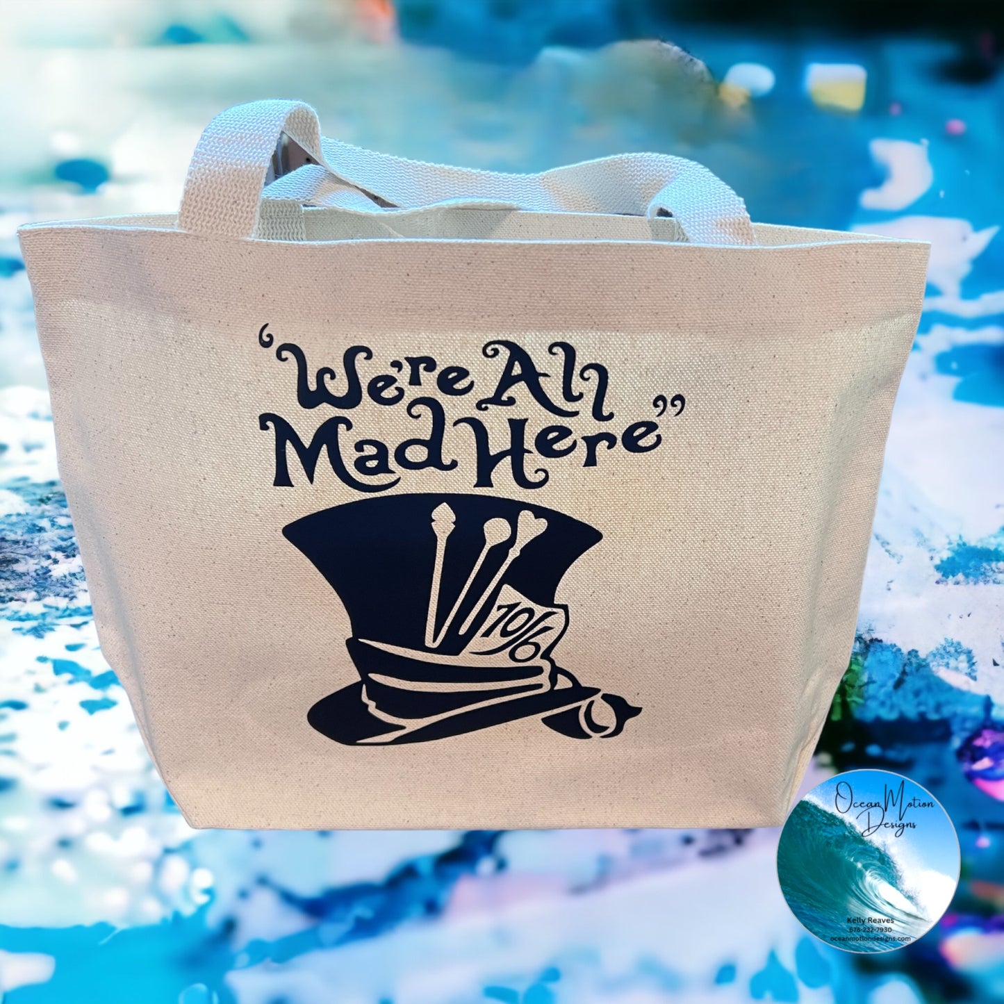 Mad Hatter Canvas Tote Bag